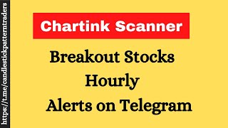 how to find breakout stocks for swing trading using Chartink Scanner