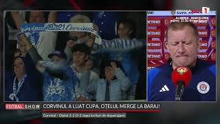 Dorinel Munteanu a explicat gestul din finala Cupei. ”Nu am nervi așa puternici să văd cum pierd”