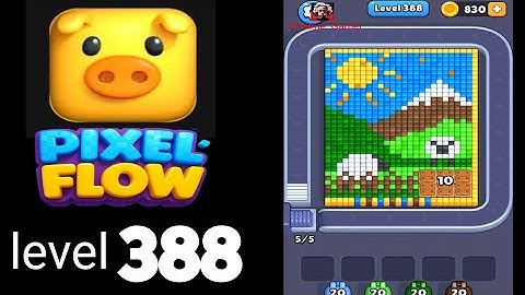 Pixelflow level 388 Guide Walkthrough Solution
