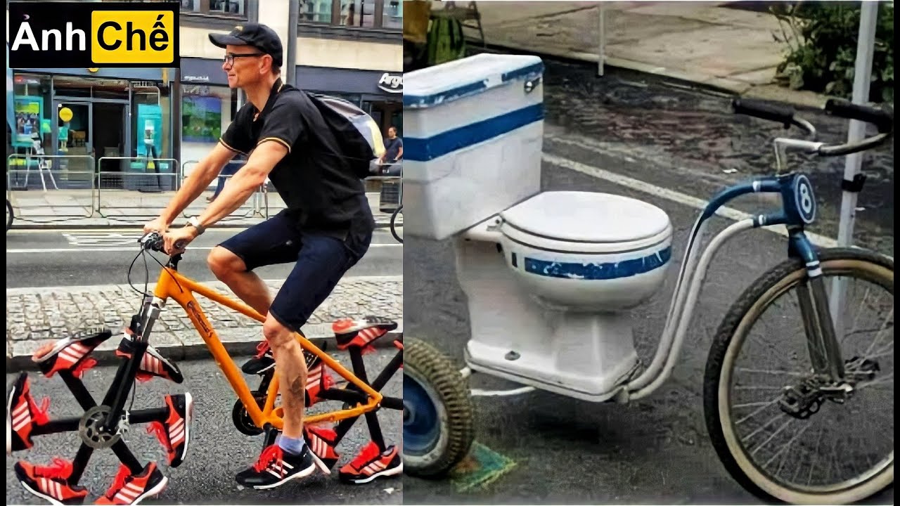 Ảnh Chế Xe Máy | NHỮNG CHIẾC XE ĐẠP KỲ LẠ VÀ HÀI HƯỚC NHẤT THẾ GIỚI | Ảnh Chế - WiKiCongNghe