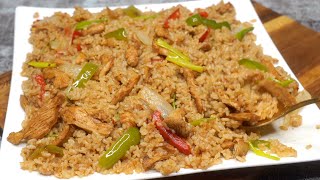 Fajita Rice Perfect For Dinner | Easy and Delicious Chicken Fajita Rice | One Pot Spicy Chicken Rice