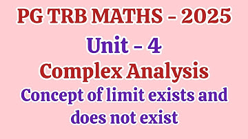 PG TRB Maths 🔥 Complex Analysis questions with detailed explanation New syllabus💥 SRT Vijay Maths 🔥