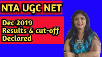 RESULTS Declared : NTA UGC NET dec 2019 result and cut-off declared