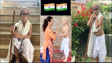 Full Getup Mahatma Gandhi#gandhijayanti#gandhi fancy dress#dressup for Mahatma Gandhi#gandhiji#