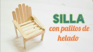 Como hacer Manualidades (silla) con palitos de helado FACILES | DIY Manualidades 335