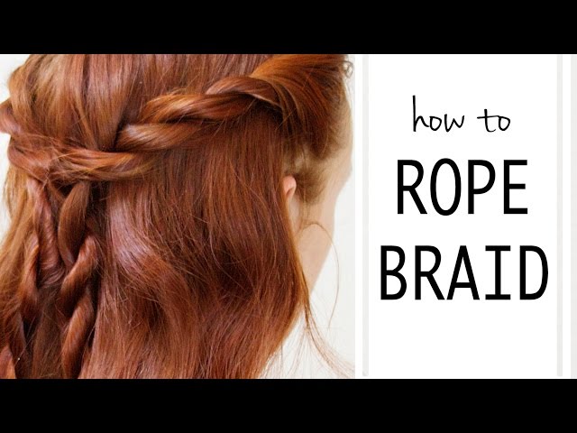 How to tie a Single Rope Braid, Twist Braid, Trumpet Cord