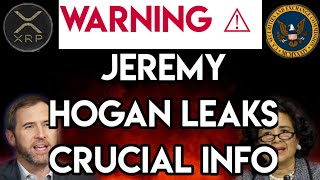 XRP NEWS: WARNING⚠ JEREMY HOGAN LEAK CRUCIAL XRP INFO: XRP IS EXPLODING RIPPLE LIQUIDITY EXPLOSION
