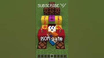 Use the XOR GATE for your redstone doors! | Redstone with PsiVolt #minecraft #redstone