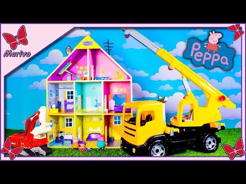🐷 Peppa Pig's New House 🐷 - Will Peppa have to move? - English story for kids!!!!