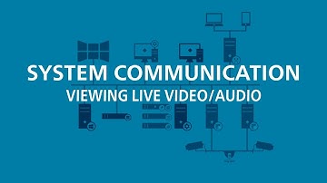 Viewing Live Video/Audio