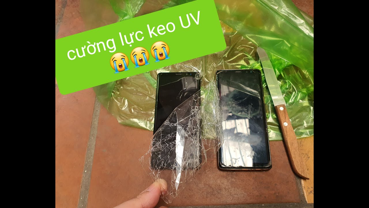 Cách tháo kính cường lực keo UV khi cần