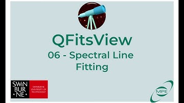 QFitsView 06 - Spectral Line Fitting