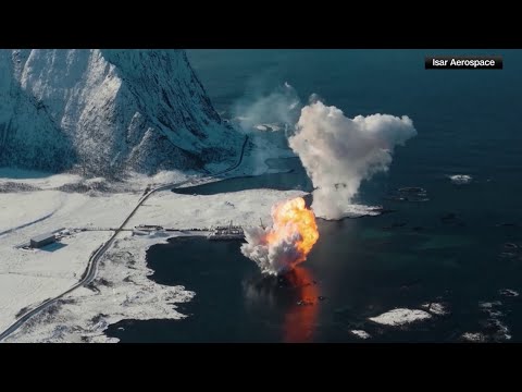 Norway rocket crashes as fireball after failed launch