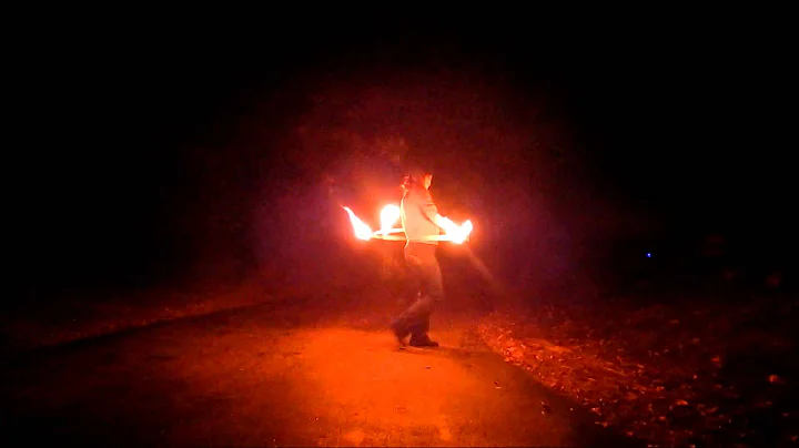 Fire hooping!