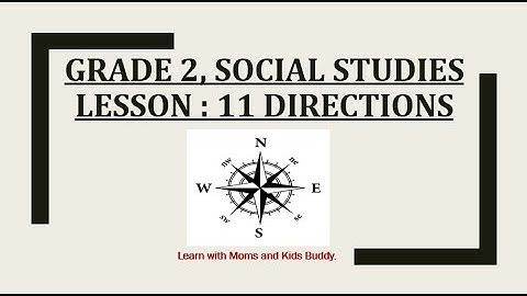 Grade 2, Social Studies, Chapter: Directions