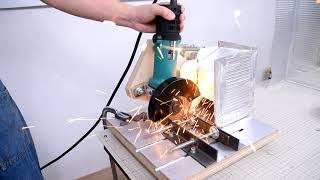 Disc grinder dust collection box