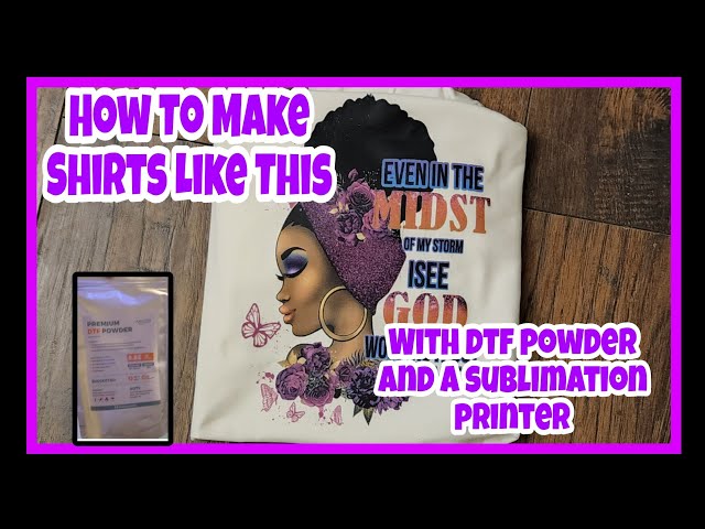 DTF Powder for Sublimation Hack - Fine Powder vs Regular Powder 