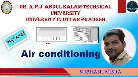 Refrigeration & Air Conditioning I AKTU I GATE Numerical I Krishna Education I Subhash Sir I Part -1