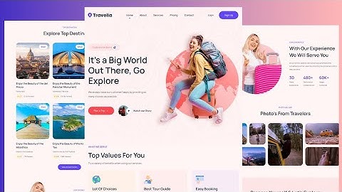How to Build 🌎 Travel Website Using HTML CSS & JavaScript
