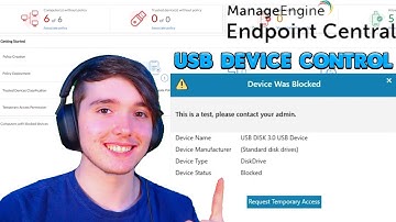 How to Implement USB Device Control on Endpoint Central! | ManageEngine Allow/Block USB Devices