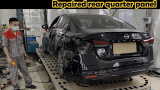 : $3,000 to perfectly repair Nissan Altima side collision | Accident car repair
