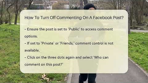 How To Turn Off Commenting On A Facebook Post? - Everyday-Networking
