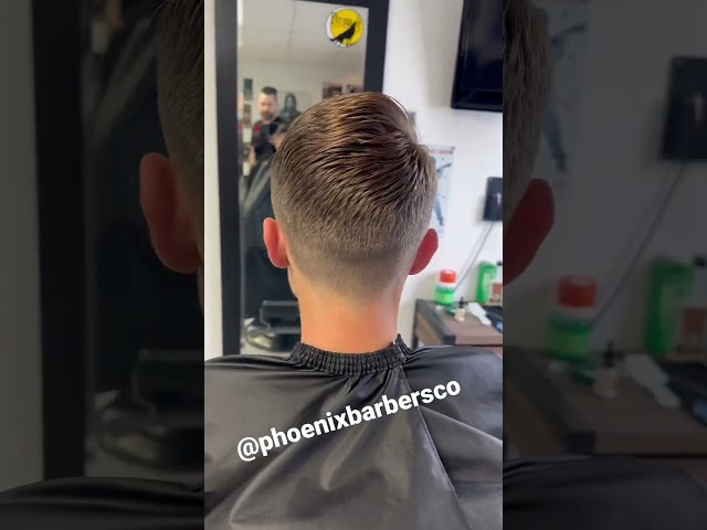 Mid Fade/Combover with Hard Part