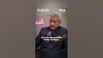 Jaishankar got candid about his family and pressures at home…