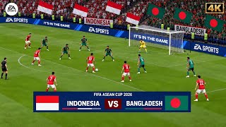 1 Okt, 2026 | INDONESIA vs BANGLADESH | FIFA ASEAN CUP 2026 | Realistic 4K 60FPS Gameplay | FC 26