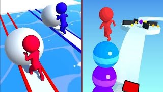 Crazy Race! Snow Race vs Stack Rider – Who Wins? 😱