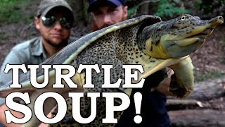 Catch and Cook {Clean} SOFTSHELL TURTLE! Ep07 | 100% WILD Food SURVIVAL Challenge!