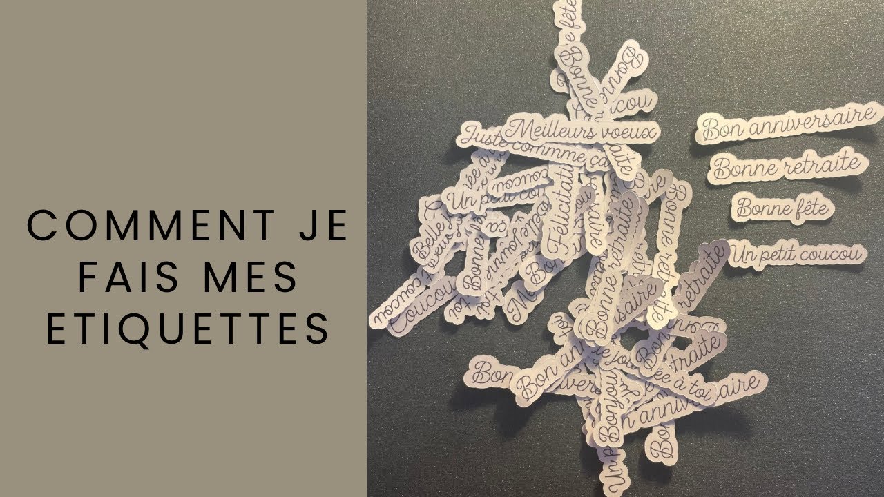 Comment je fais mes étiquettes avec ma Cricut maker 3 et mon imprimante #cricut #etiquettes