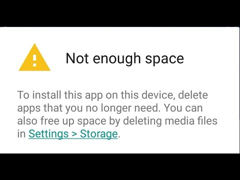 errore commerciale Android spazio insufficiente