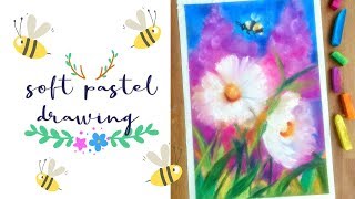 Finger painting tutorial! Colorful soft pastel drawing time-lapse 💕 screenshot 2