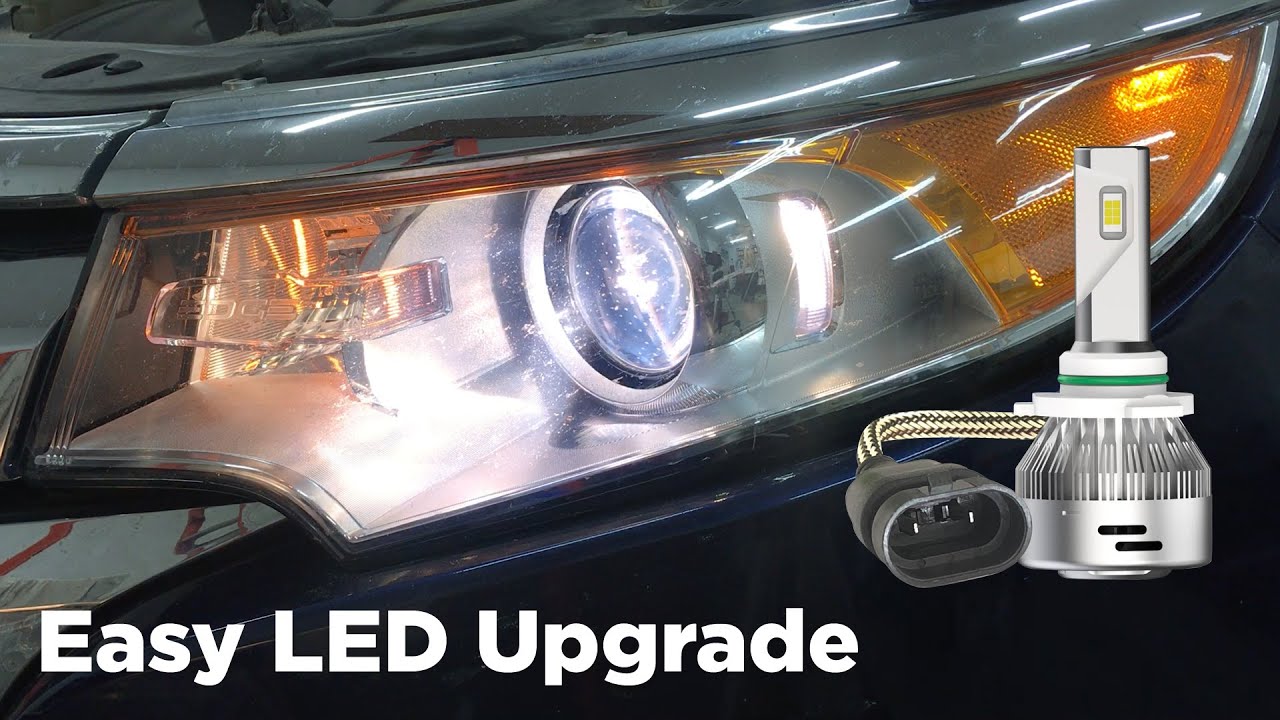 Ford Edge LED Headlight Upgrade Install 2011-2014 - YouTube