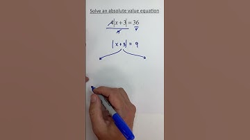 Solve an Absolute Value Equation 1 #maths #mathinstruction #algebra