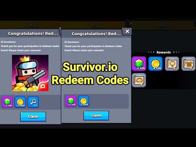 Survivor.io - Working PROMO CODES with instruction how to Redeem
