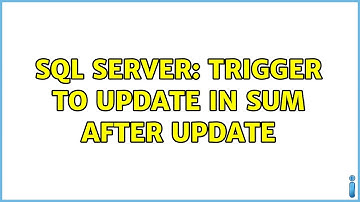 sql server: trigger to update in sum after update