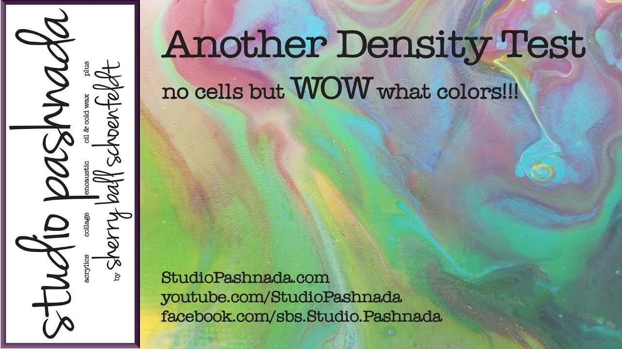 Acrylic Paint Density Chart