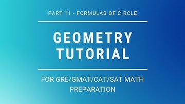GRE Geometry Part 11 | Formulas of Circle | GRE Math
