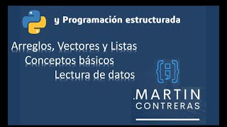 Python- Programación Estructurada Ordenamiento de un vector (lista) video 1/4