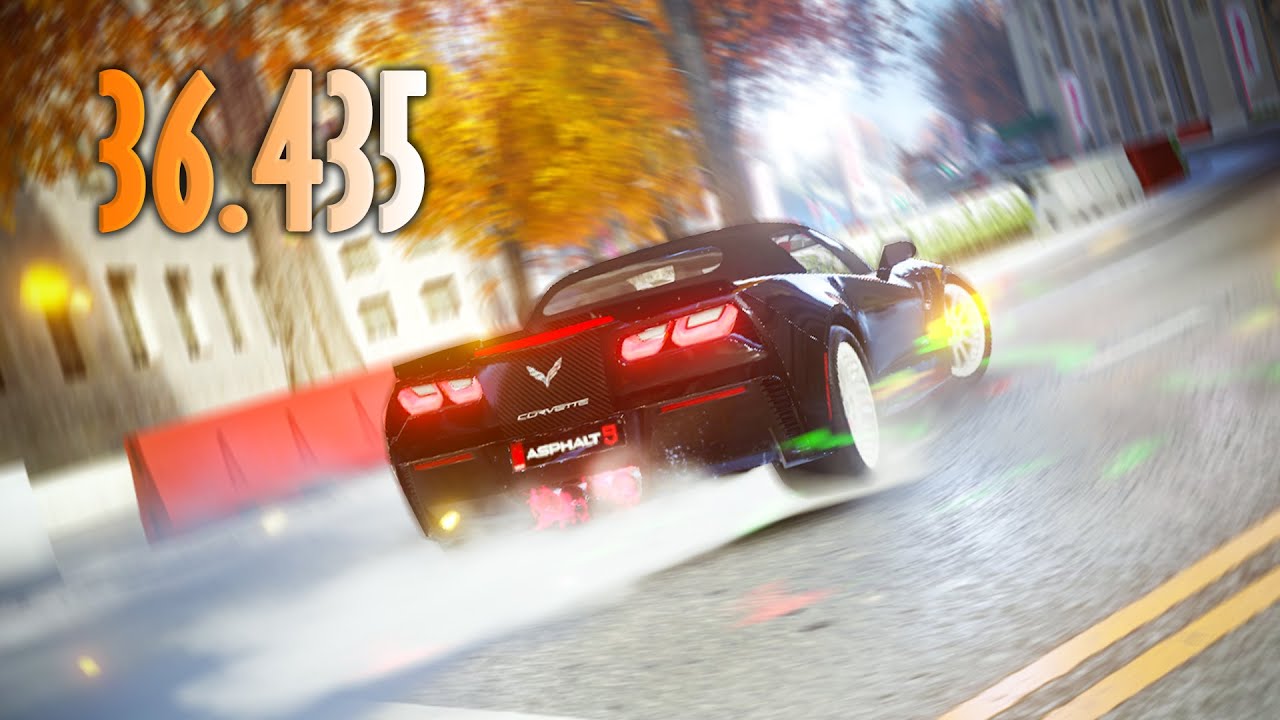 Asphalt 9 Independence Day Zeppelin Race Corvette GS 36.435