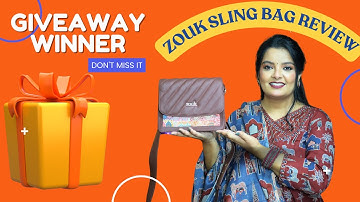 Zouk Sling Bag Review My Zouk Bag Experience #zouk#handbags#bag#zoukbags#review #slingbag #giveaway