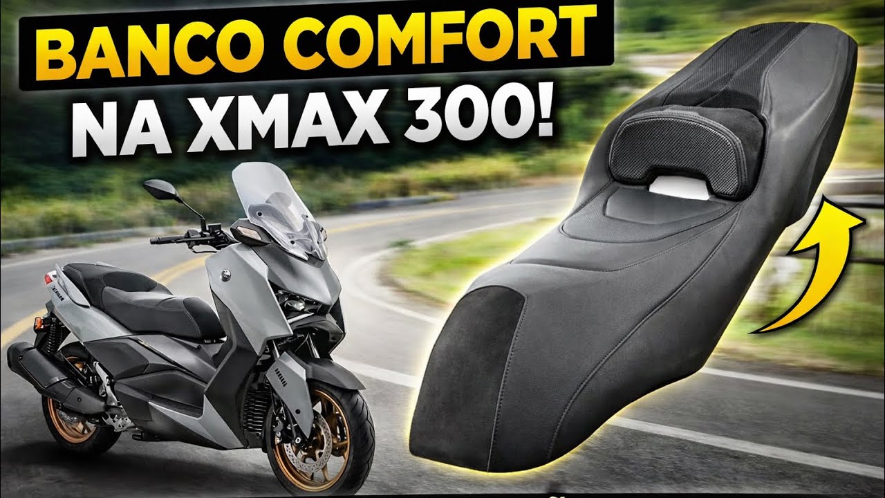 Instalei Banco Confort na XMAX 300 – Vale a Pena?