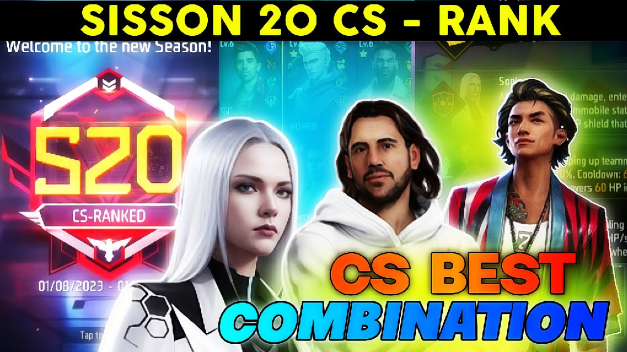 BEST CHARACTER COMBINATION FOR CS-RANK || CS rank new season best ...