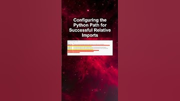 Configuring the Python Path for Successful Relative Imports #ai #artificialintelligence Configuring