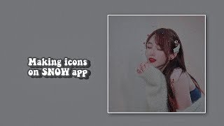 ; 🌷Making icons on SNOW app screenshot 2