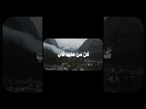 كل من عليها فان محمد صديق المنشاوي سورة الرحمن