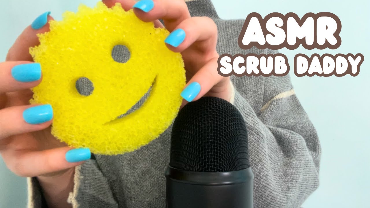 ASMR Scrub Daddy Sponge Triggers 🧽 (texture sounds, mic triggers, scratching, no talking) #asmr