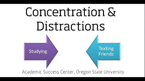 Concentration and Distractions (Segment of the Learning and Memory Video)